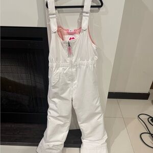 Obermeyer White Kids Snow Overalls